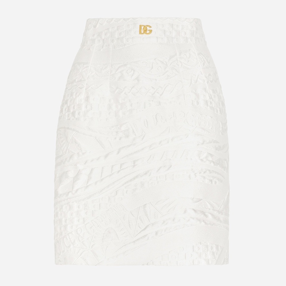 Dolce&Gabbana Carretto Jacquard Miniskirt size44